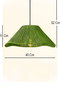 Opviq Lámpara de Araña de Macramé Greenfav Verde